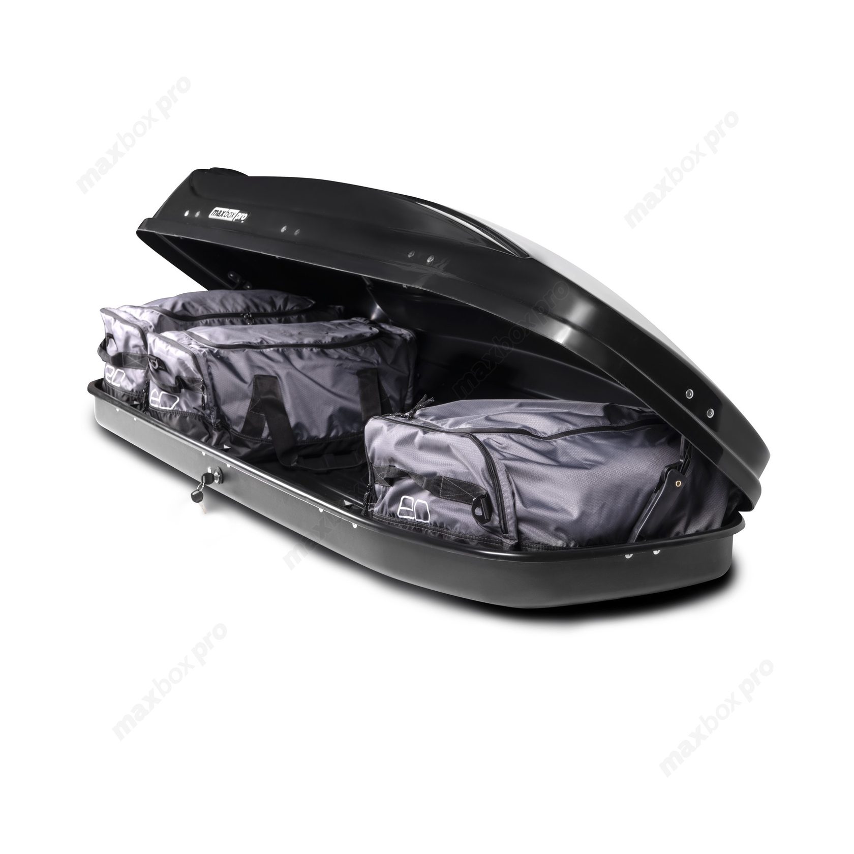 картинка Автобокс MaxBox PRO 520 (большой) черный глянцевый