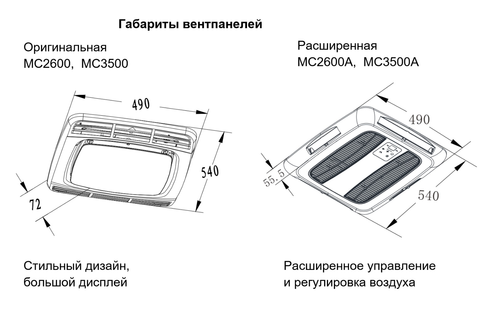картинка Автокондиционер MobileComfort  MC3500А (с регулировкой потока воздуха)