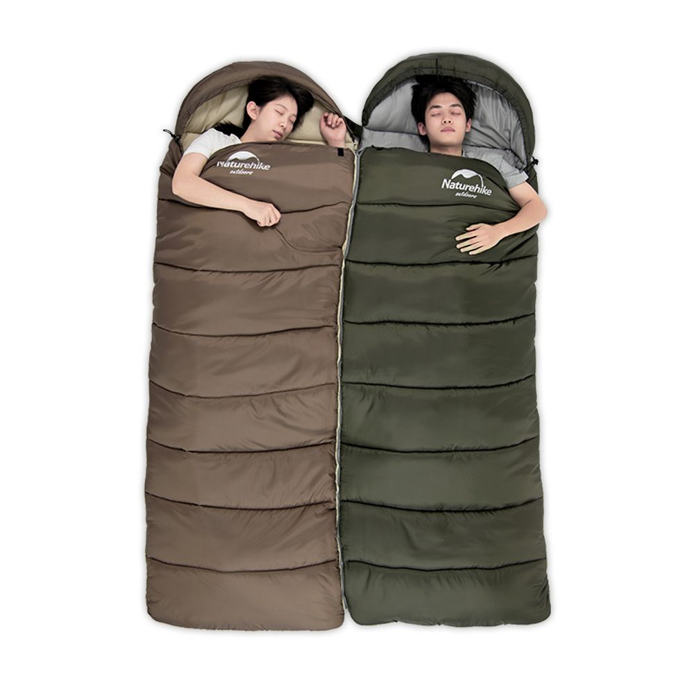 Спальный мешок Naturehike NH20MSD07 U Series U350S, серый, 6927595764312