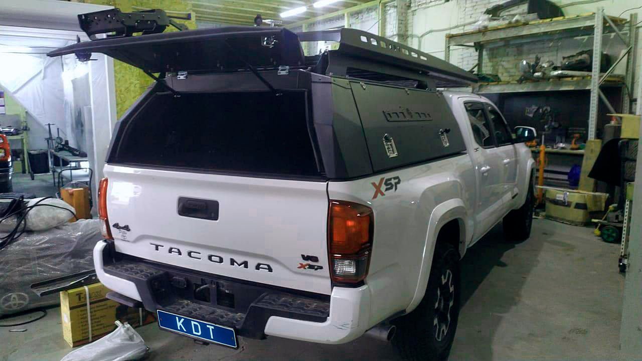 картинка Кунг алюминиевый для Toyota Tacoma III (Long Bed, с 2015) 3 двери, неокрашенный — KDT 15281(I)L