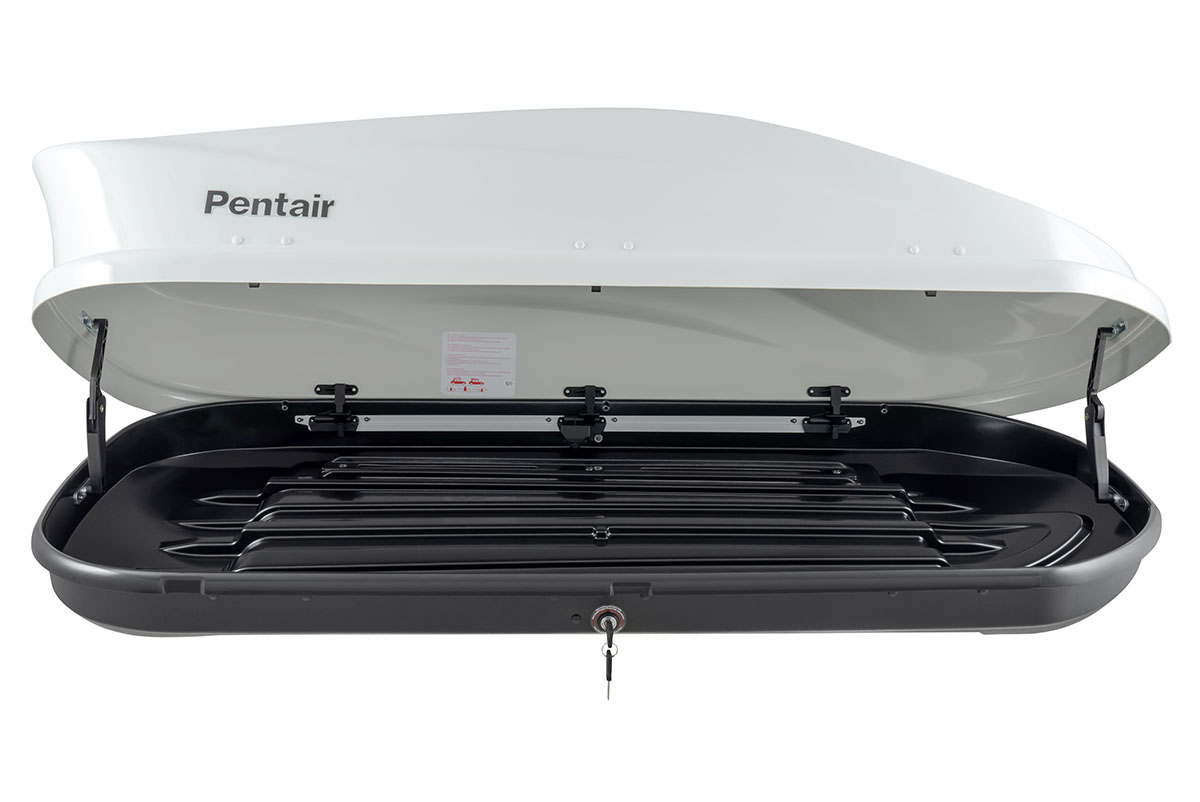 картинка Бокс автомобильный на крышу Pentair PYTHON 450L белый глянец, двусторонний