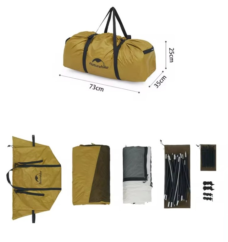 картинка Палатка Naturehike Dune 10.9 3-местная , хаки