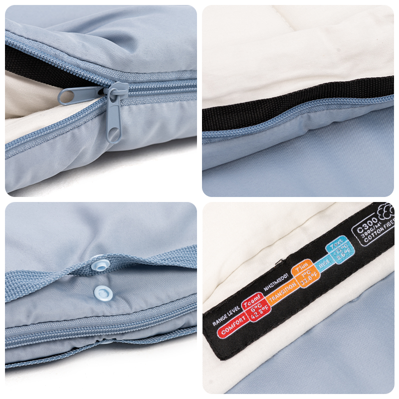 картинка Мешок спальный Naturehike Compact C300, 190х75 см, (правый) (ТК: +6C), Синий