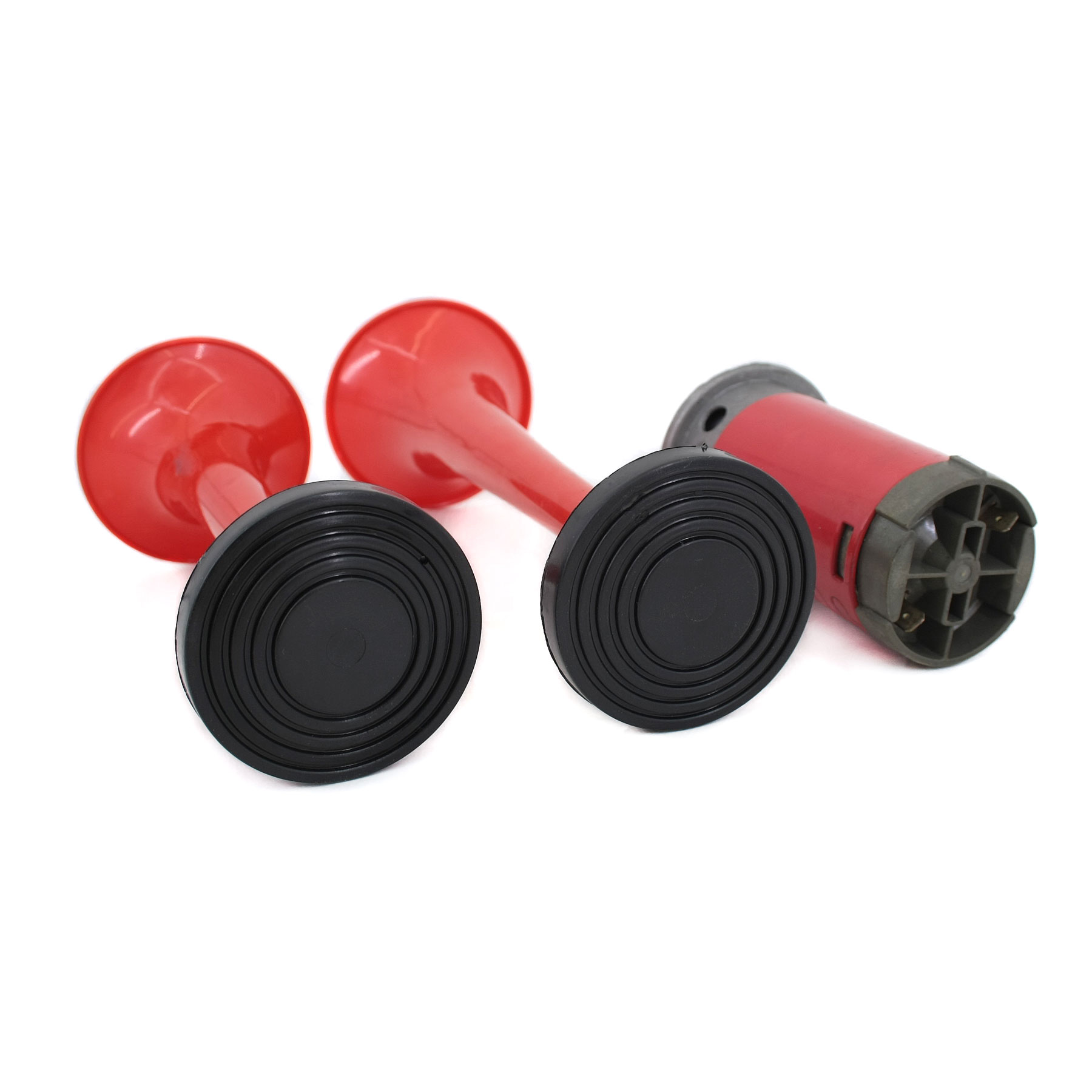 картинка Сигнал звуковой TR (электрический) 24V 2-рожка 194mm красный