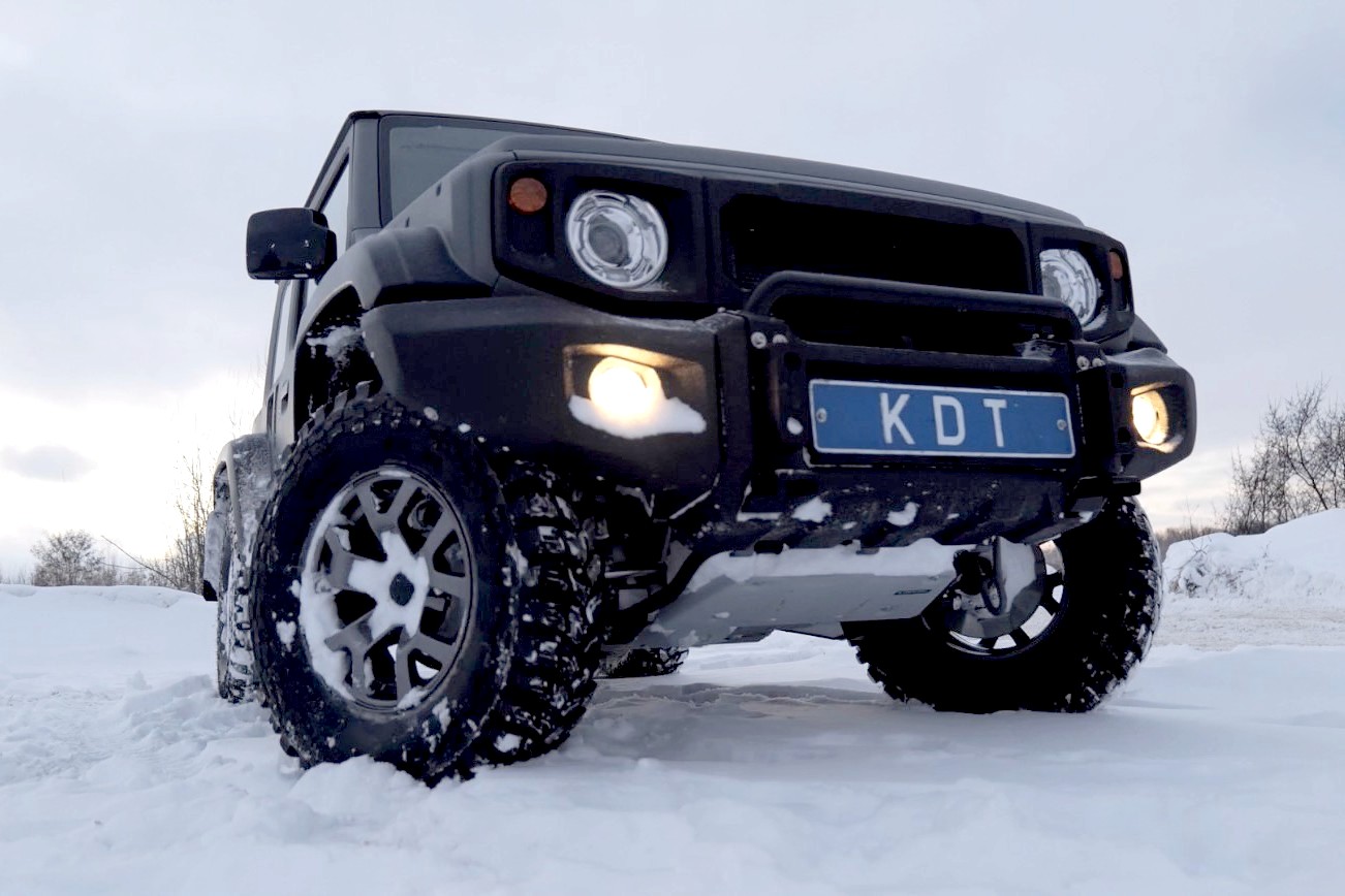 картинка Передний силовой бампер со скрытой установкой лебедки - Suzuki Jimny, под проект HUSKY