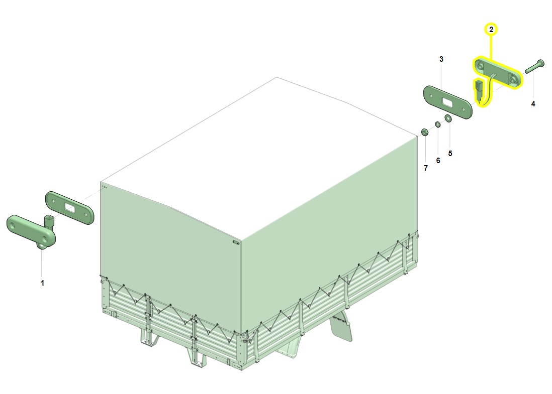 картинка Фонарь габаритный светодиодный УАЗ Профи задний красный ОАО УАЗ
