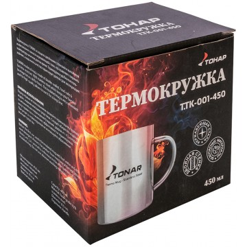 картинка Термокружка ТОНАР 450 мл. металлическая
