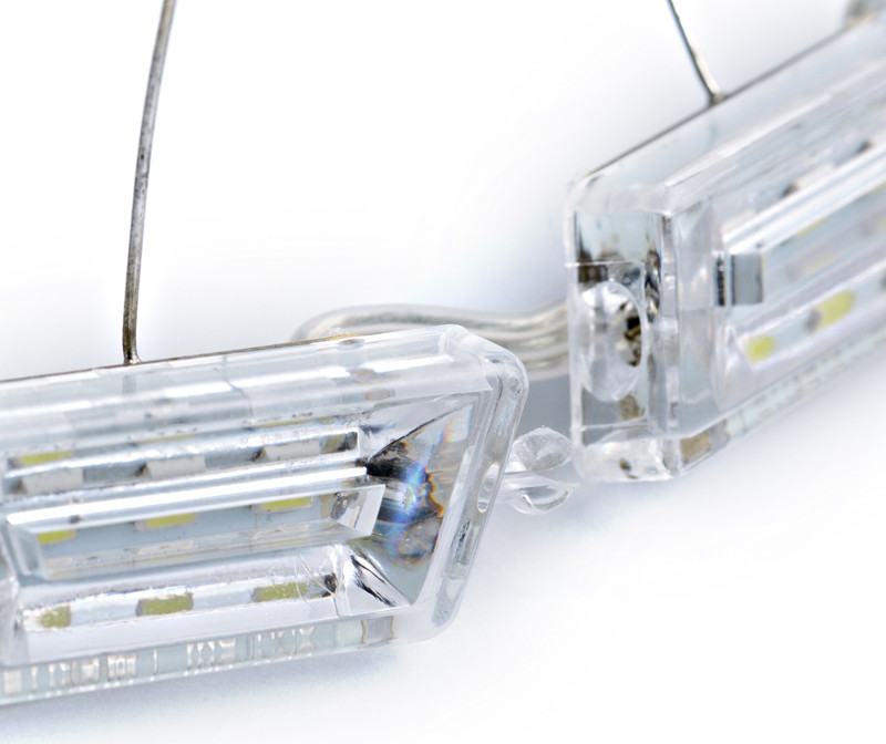 ДХО S8 Crystal  (трапецивидная призма с поворотником), комплект,49см, 12V