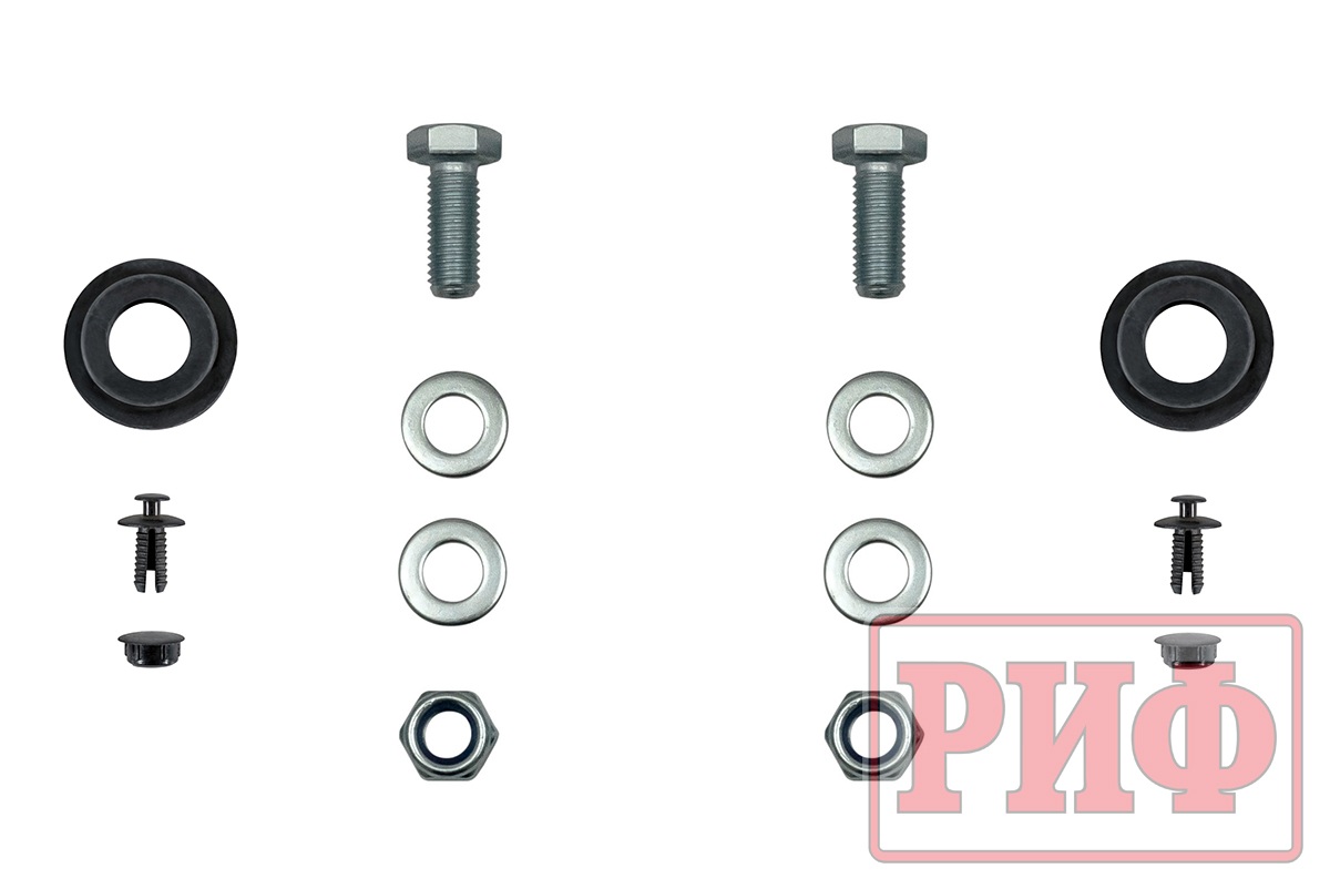 картинка Бампер задний Changan Hunter Plus с квадратом и фонарями РИФ силовой