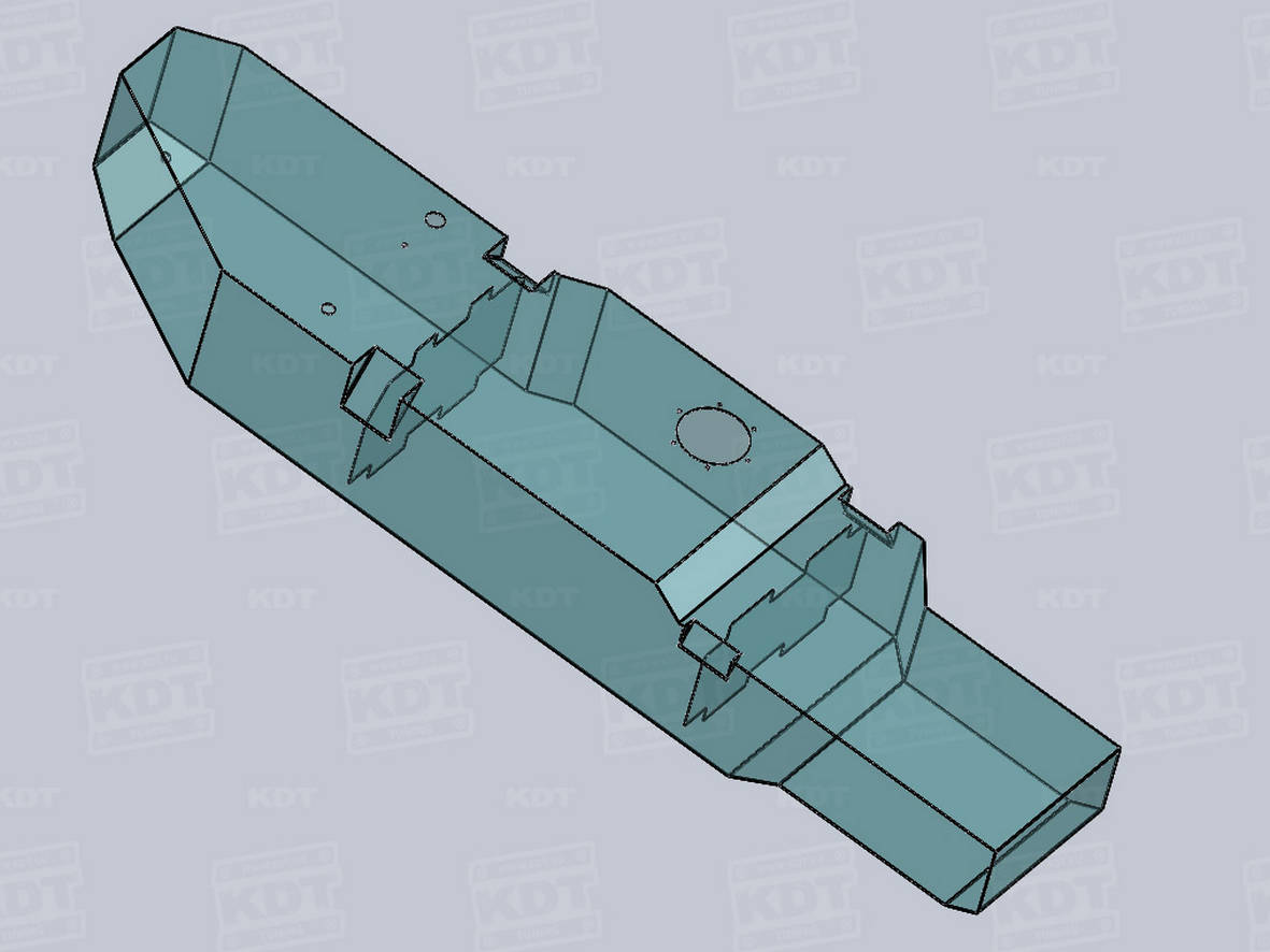 картинка Бак топливный KDT 180л вместо штатного для Toyota Tundra из нержавейки