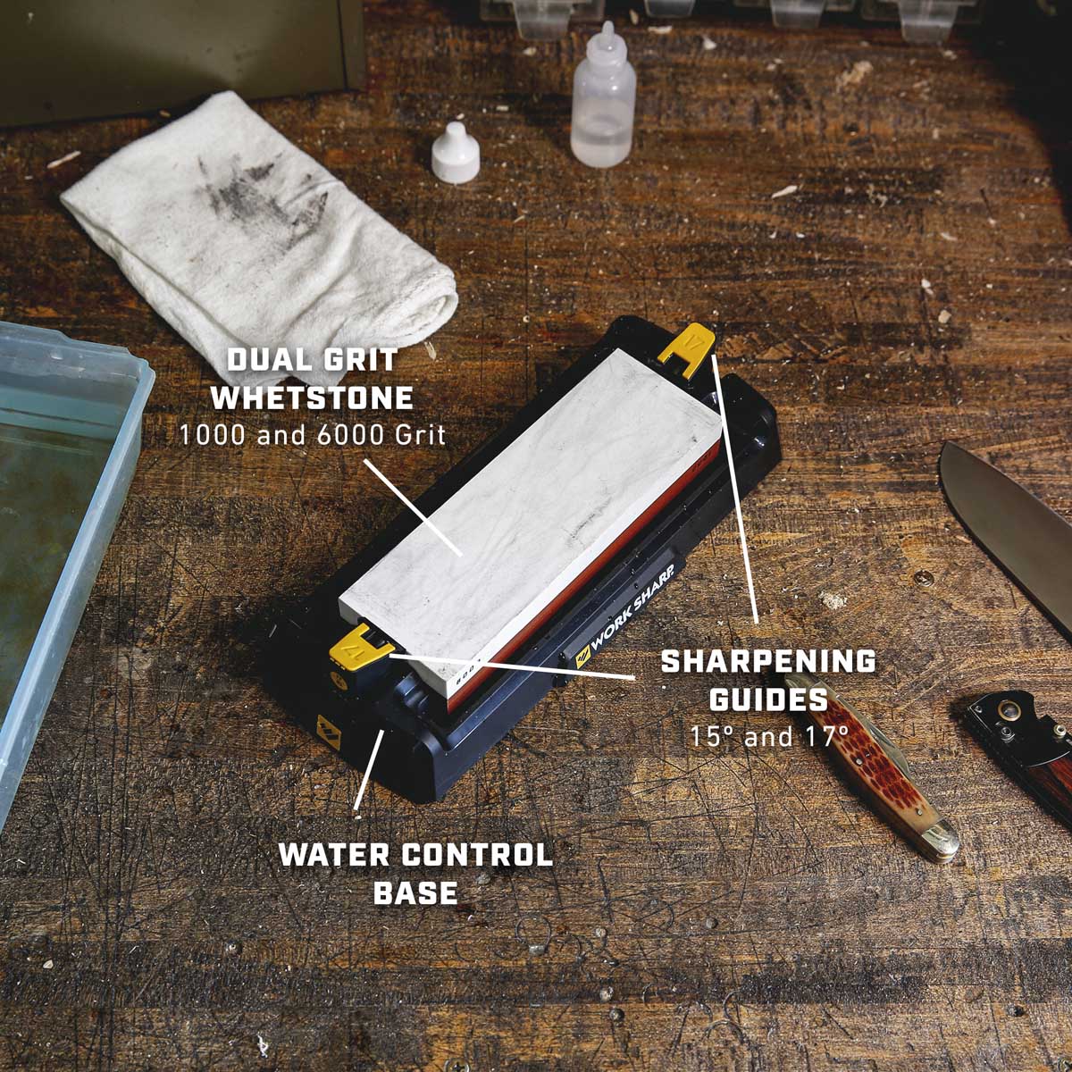 картинка Точилка ручная Work Sharp Benchtop whetstone SHARPENER, WSBCHWHT-I