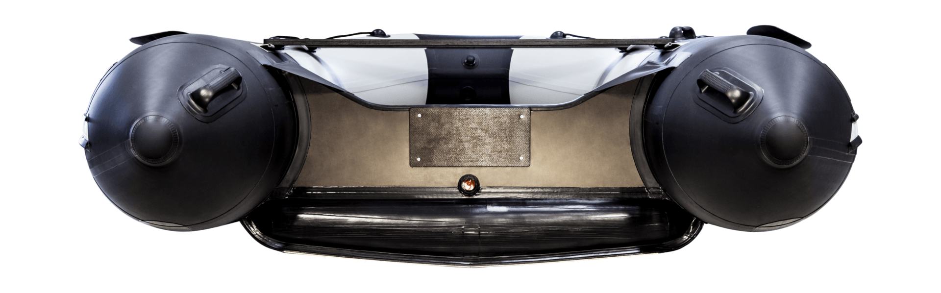 картинка Надувная лодка ПВХ, Ривьера 3600 НДНД Комби, киль, светло-серый/черный