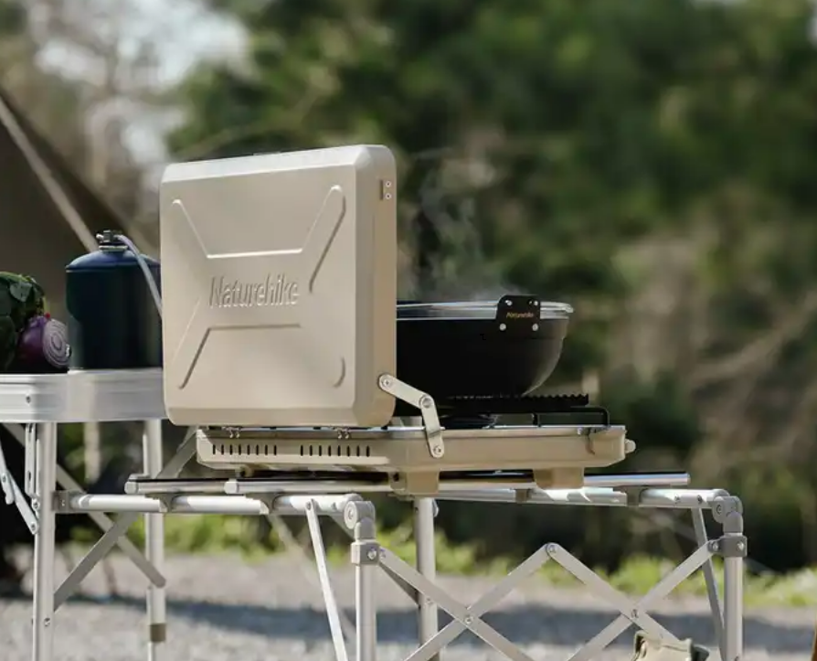 картинка Плита газовая двойная Naturehike 2,5 кВт, бежевая