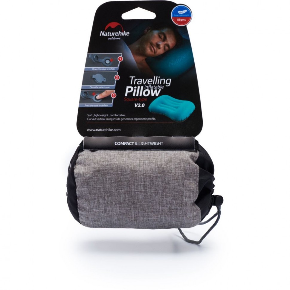 картинка Подушка Naturehike 20LXSN NH20ZT003 квадратная с насадкой оранжевая, 6927595749500