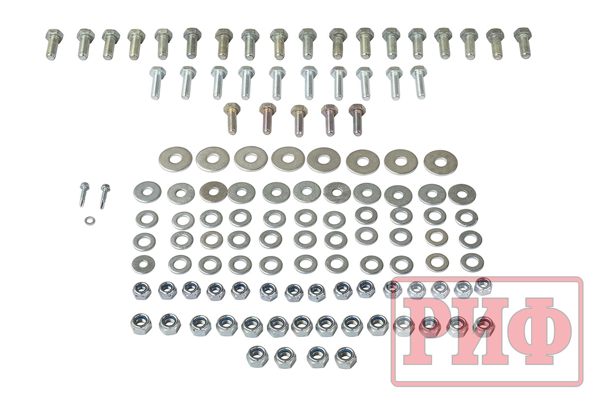 картинка Бампер задний РИФ УАЗ Патриот 2005+ c квадратом под фаркоп и калиткой, стандарт