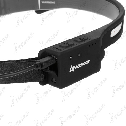 картинка Фонарь налобный сенсорный LED-200 LM, COB-200LM, IPX4, USB