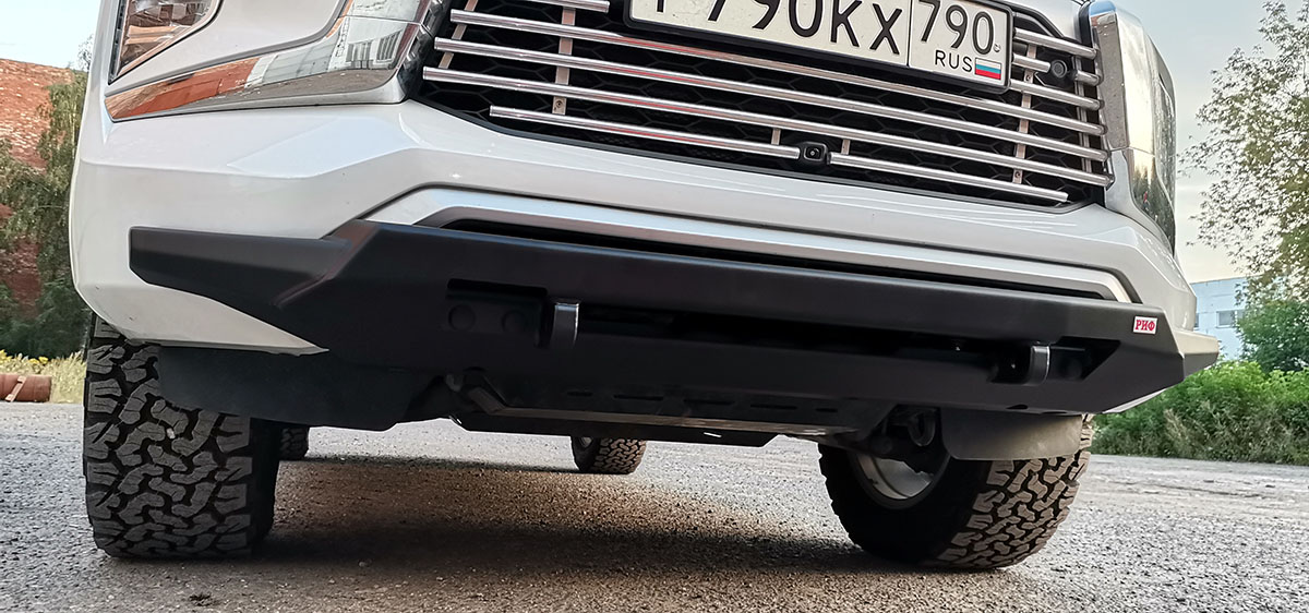 картинка Бампер РИФ силовой передний Mitsubishi Pajero Sport 2021+