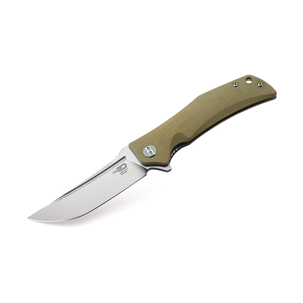картинка Нож Bestech Scimitar сталь D2, рукоять G10 бежевая