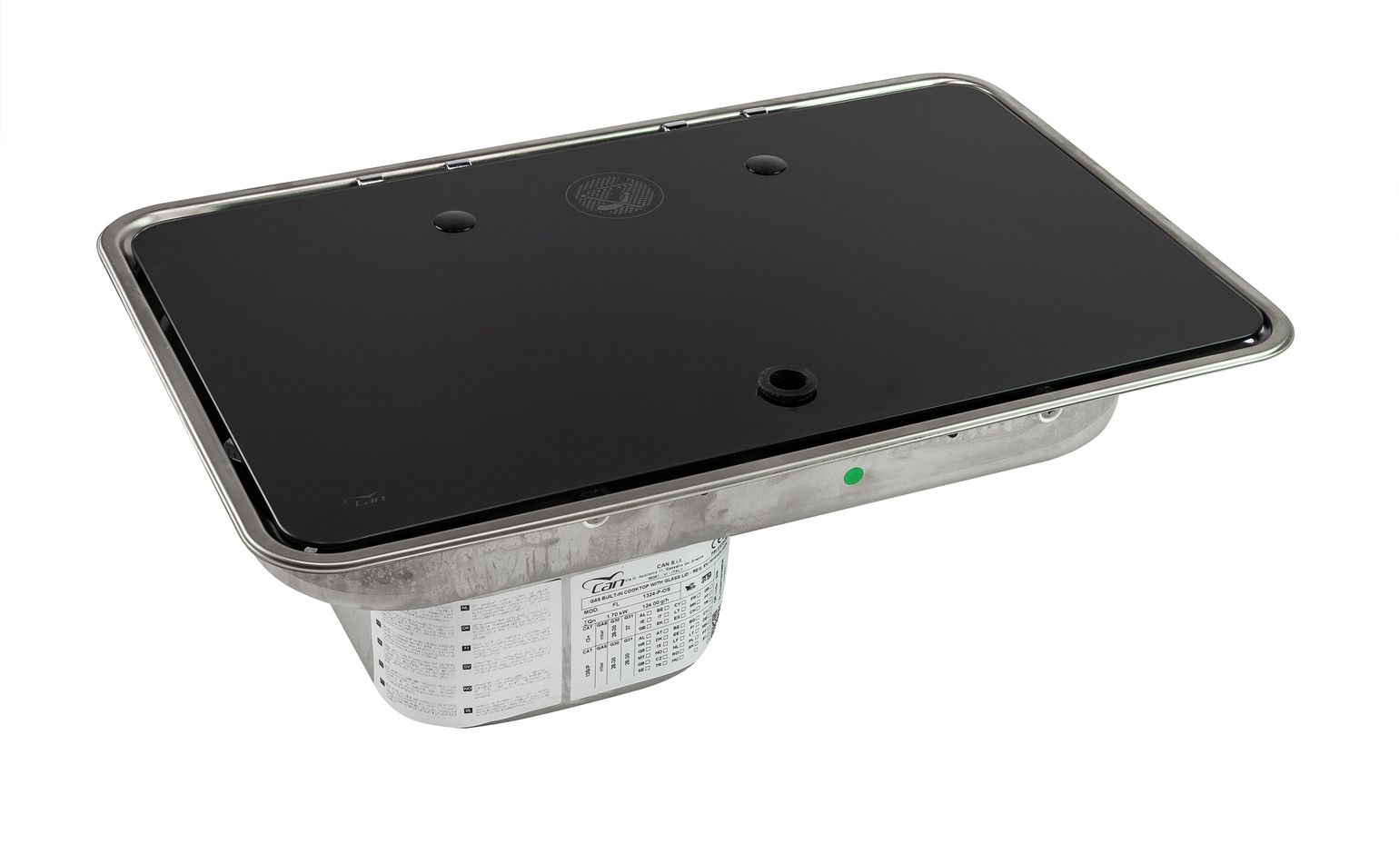 картинка Плита газовая с мойкой, стеклянная крышка