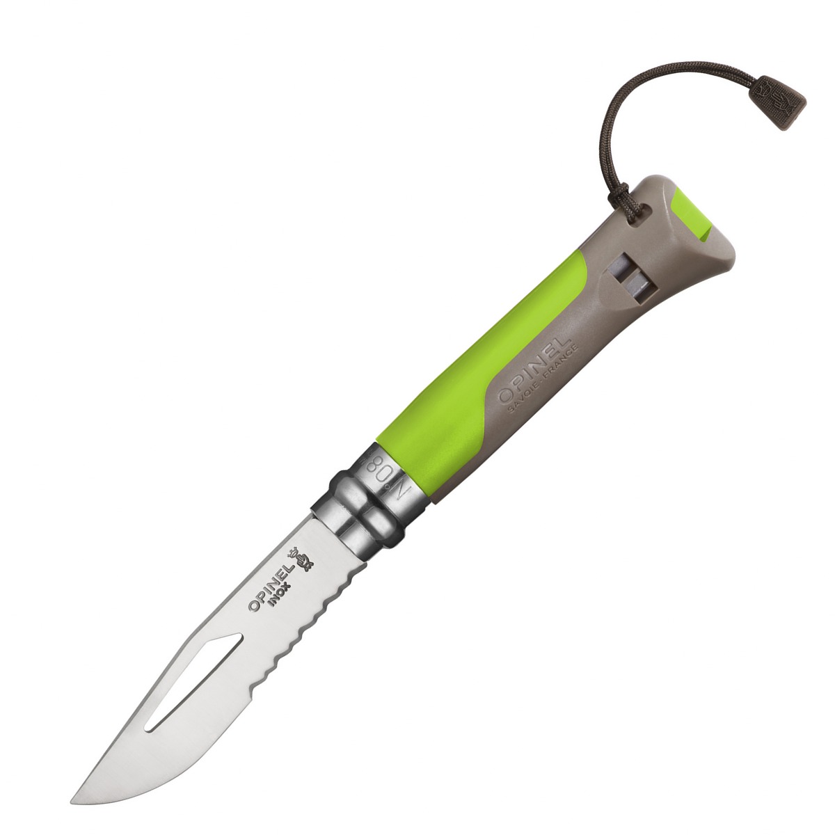 картинка Нож Opinel №8 Outdoor Earth, зеленый, 001715
