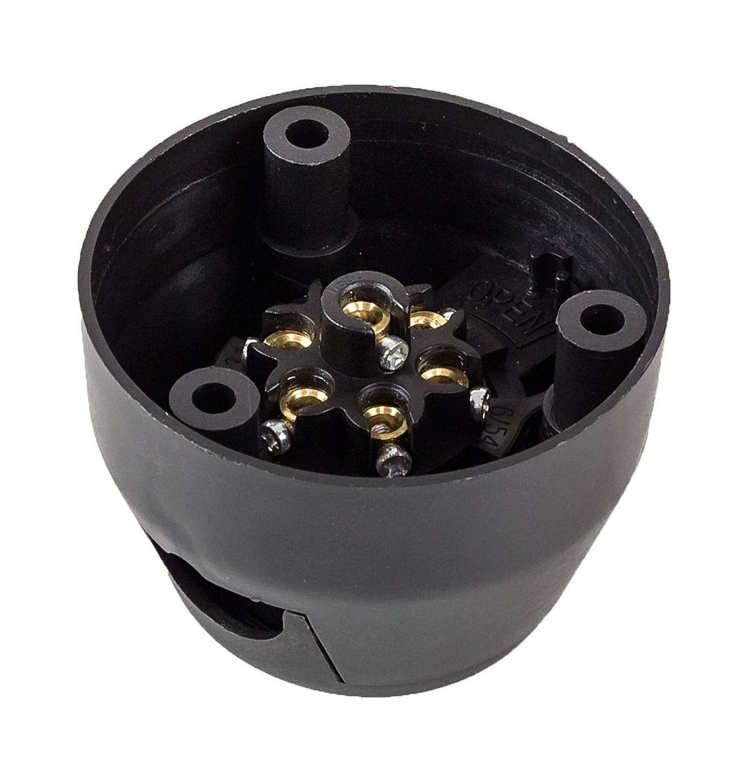 картинка Розетка для прицепа, пластиковая, 7 контактов