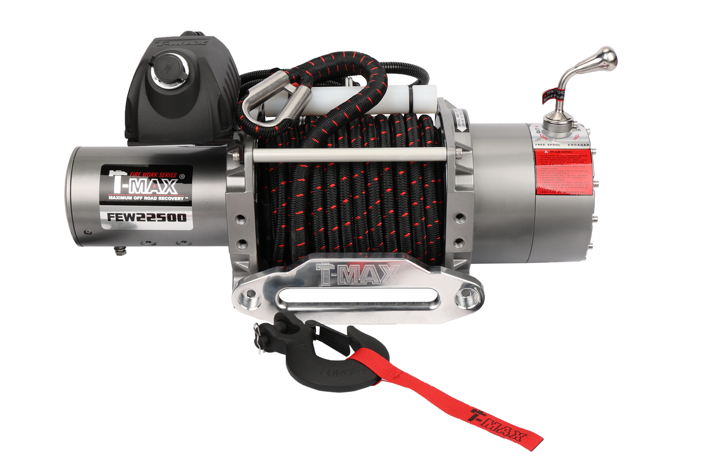 Лебедка T-MAX FEW22500 FIREWORK SERIES 24В синтетика