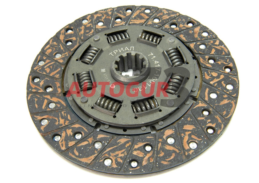 картинка Диск сцепления ведомый под лепестковую корзину (толстый вал)  (Триал) 