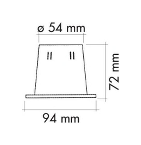 картинка Уплотнитель для тросов управления регулируемый белый, д. 94 мм
