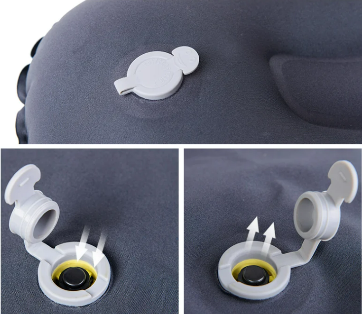 картинка Подушка туристическая надувная Naturehike 42x32x11см, оранжевая