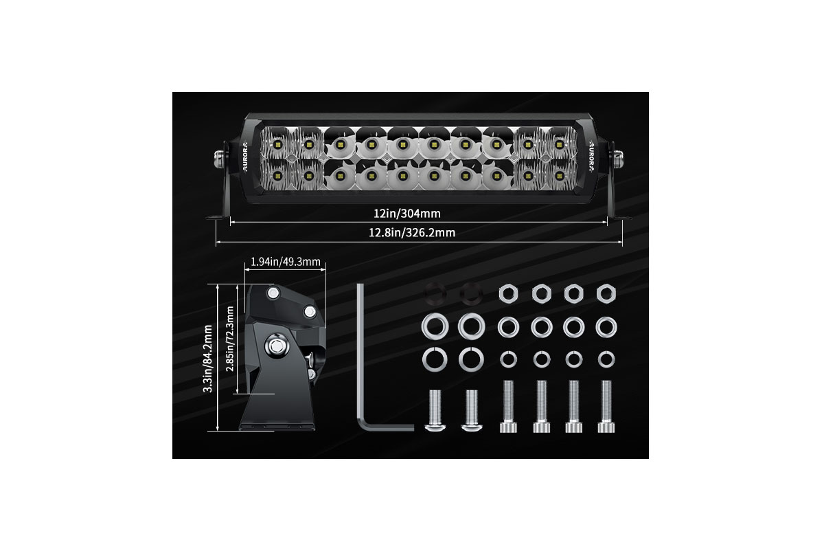 картинка Светодиодная фара комбинированного света AURORA 254 мм 100W LED