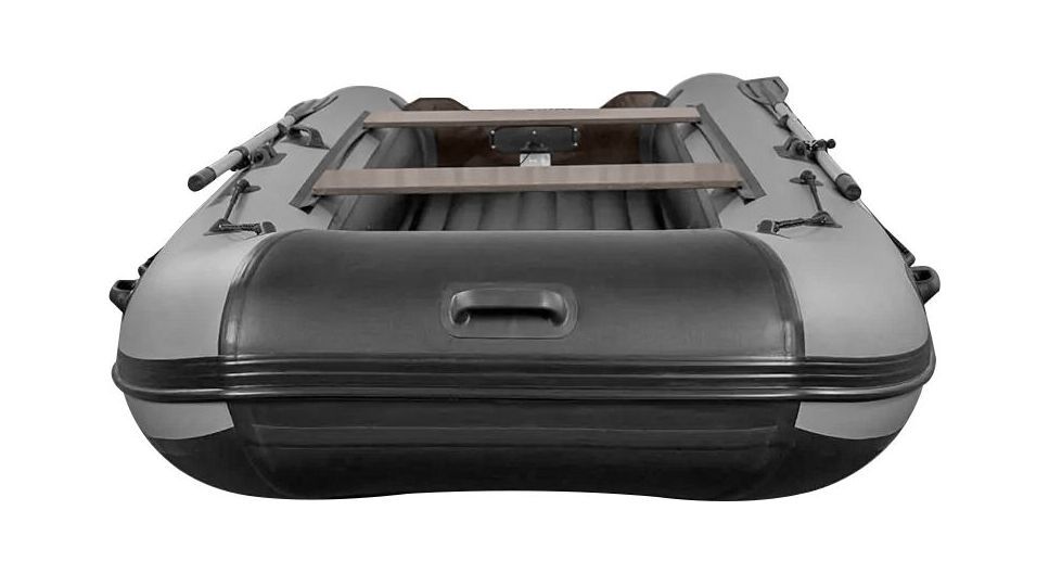 картинка Надувная лодка ПВХ, RiverBoats RB 370 НДНД, черно-серый