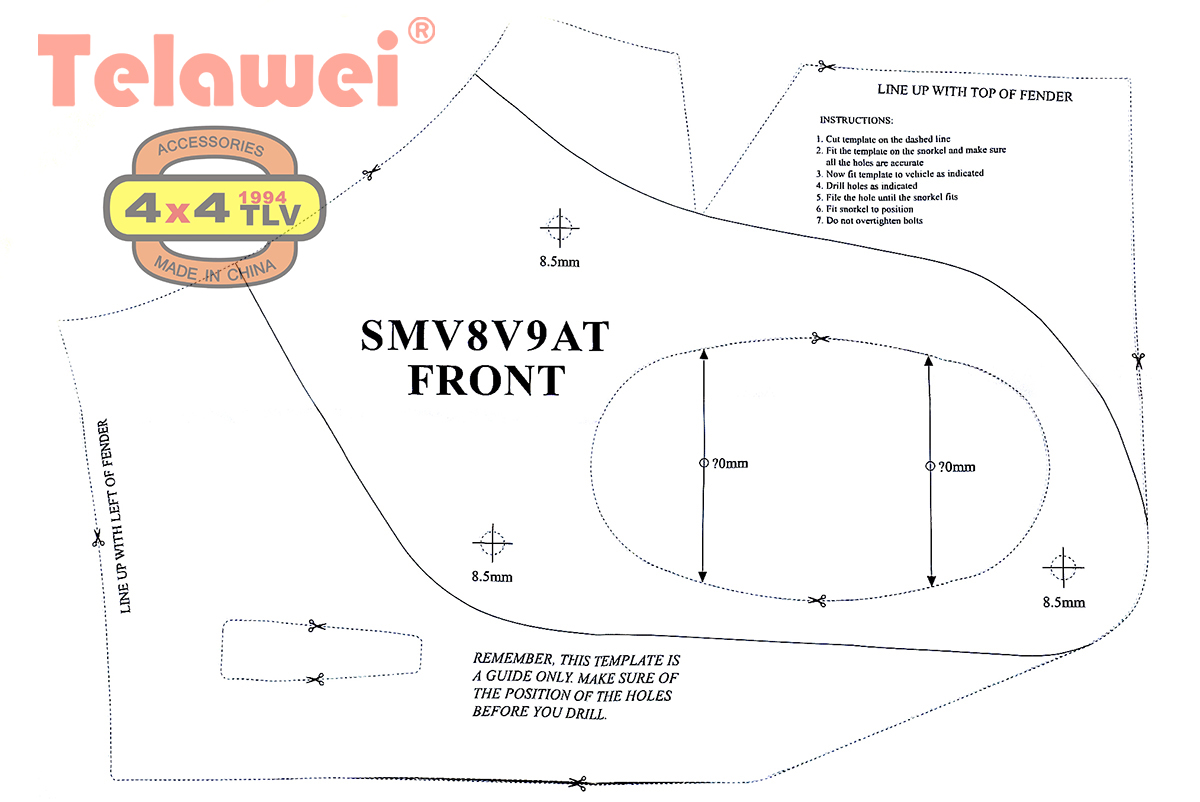 картинка Шноркель Mitsubishi Pajero 2006+ 3.8 V6, 3.2D