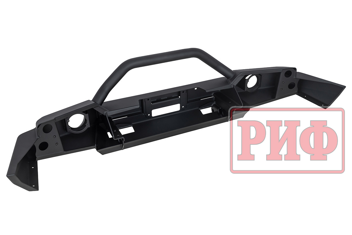 картинка Бампер силовой передний ГАЗ Соболь NN штатные фары, с дугой, стандарт