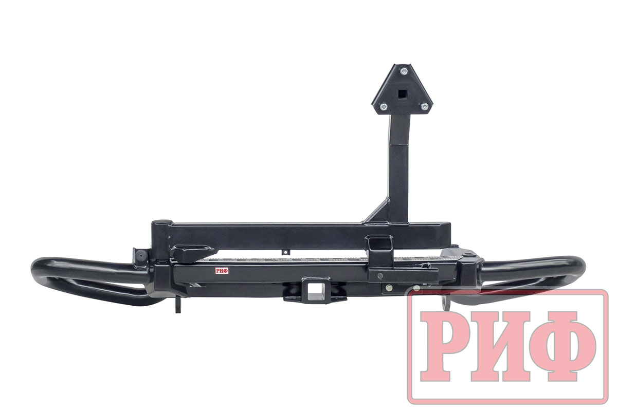 картинка Бампер задний РИФ Toyota Land Cruiser Prado 150 c квадратом под фаркоп и калиткой