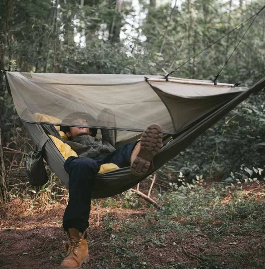 картинка Гамак Naturehike, туристический, с москитной сеткой, зеленый