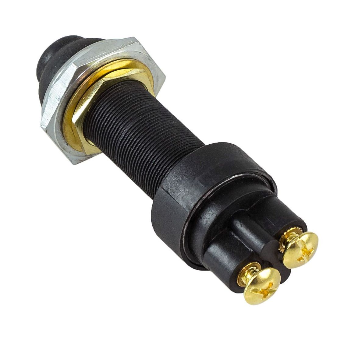 картинка Кнопка с резиновым колпачком без фиксации, НЗ, 12 В 15 А