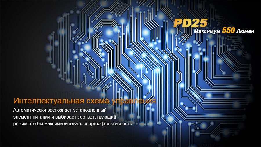 Фонарь Fenix PD25 c аккумулятором