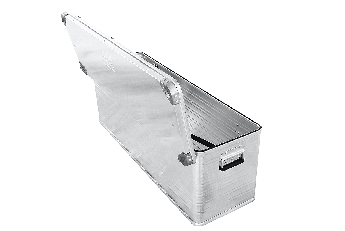 картинка Ящик алюминиевый РИФ усиленный с замком 1176х385х412