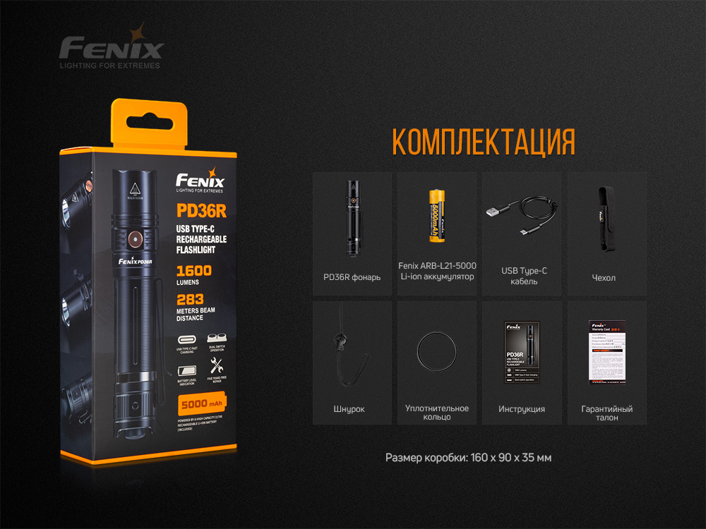 картинка Фонарь Fenix PD36R