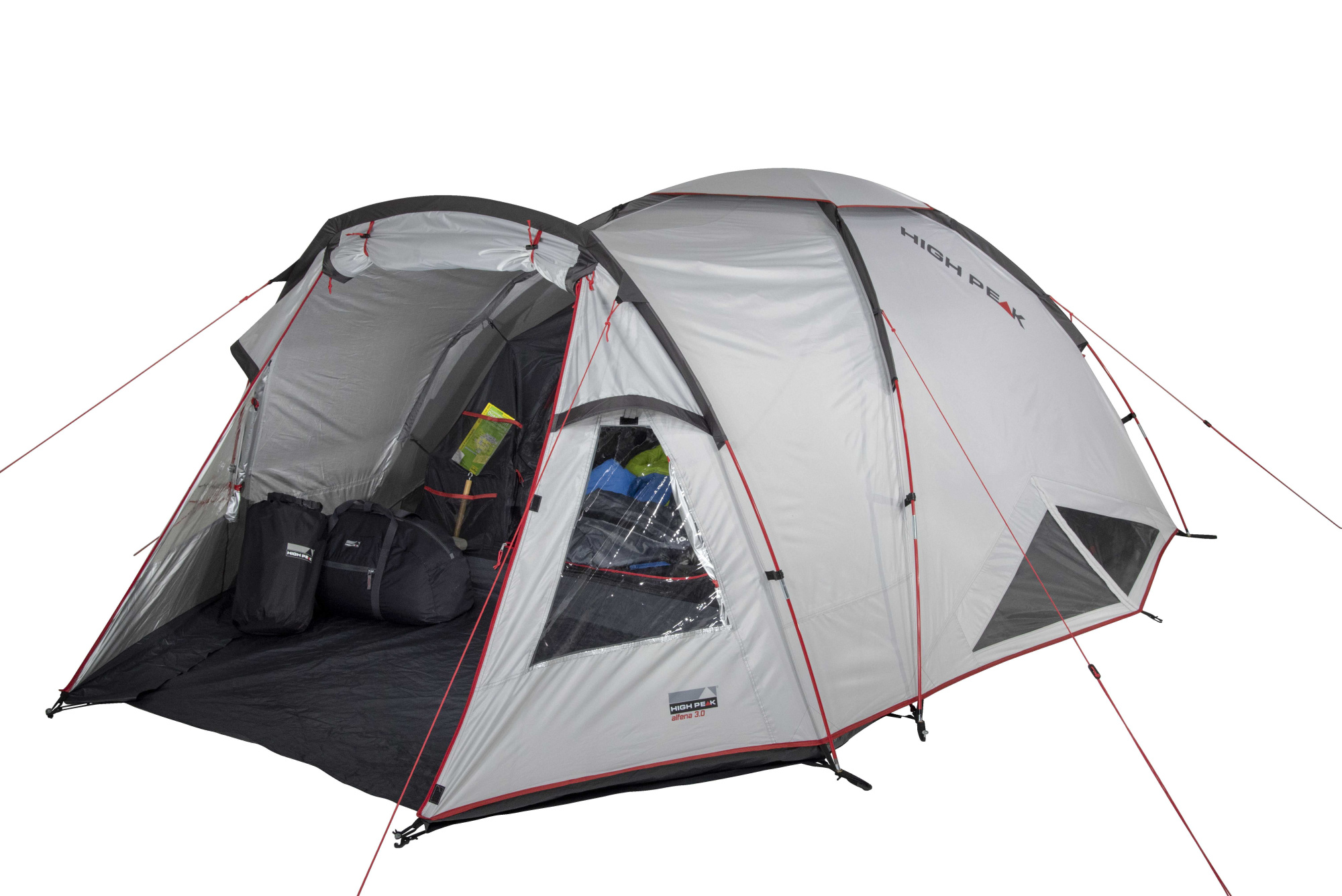 картинка Палатка High Peak Alfena 3 nimbus grey, 410x200x130 (Серый)