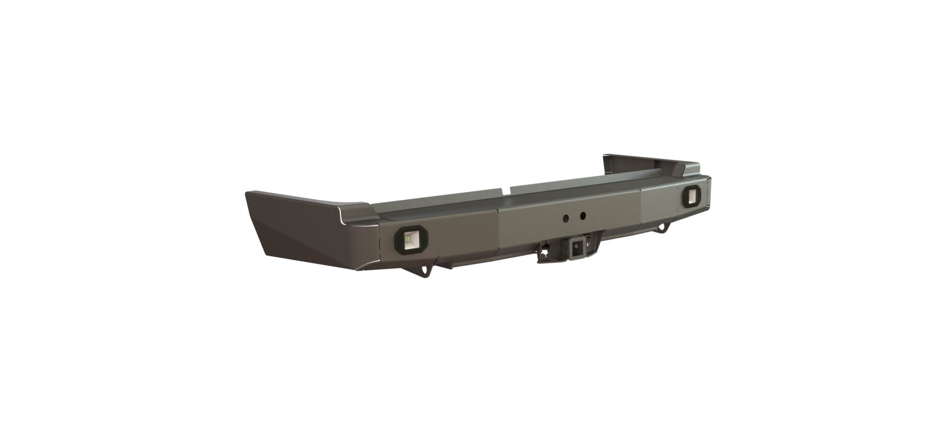 картинка Бампер силовой задний Toyota Land Cruiser 80 квадрат, птф