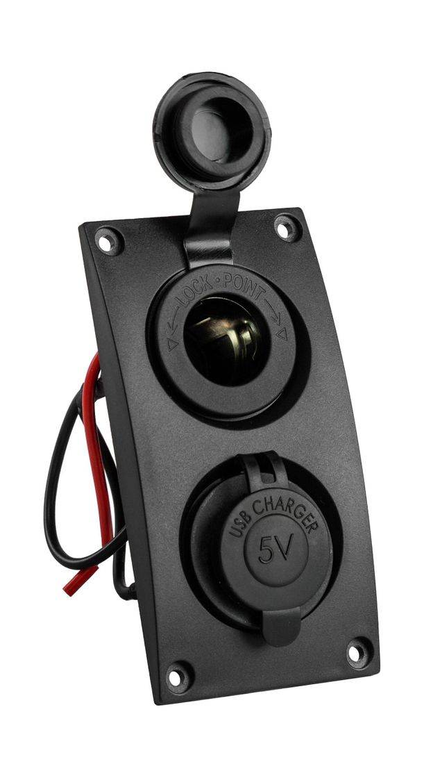 картинка Панель с USB-разъемом и прикуривателем