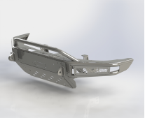 картинка Бампер силовой передний BMS ALFA для УАЗ Патриот (под расширители Lapter) Полимерное покрытие + цинк