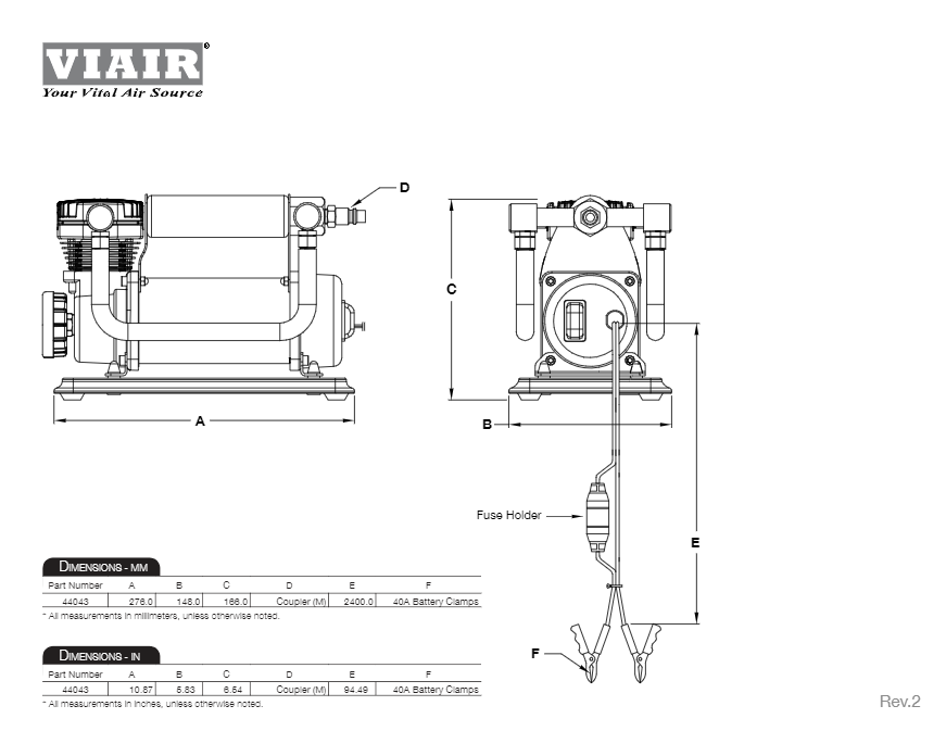 картинка Компрессор автомобильный переносной Viair 440P 12v