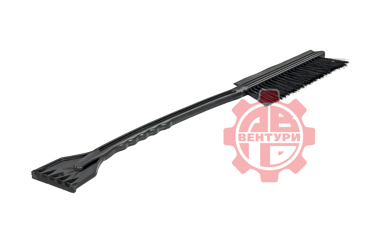 картинка Щетка для снега со скребком и водосгоном 640 мм, черная