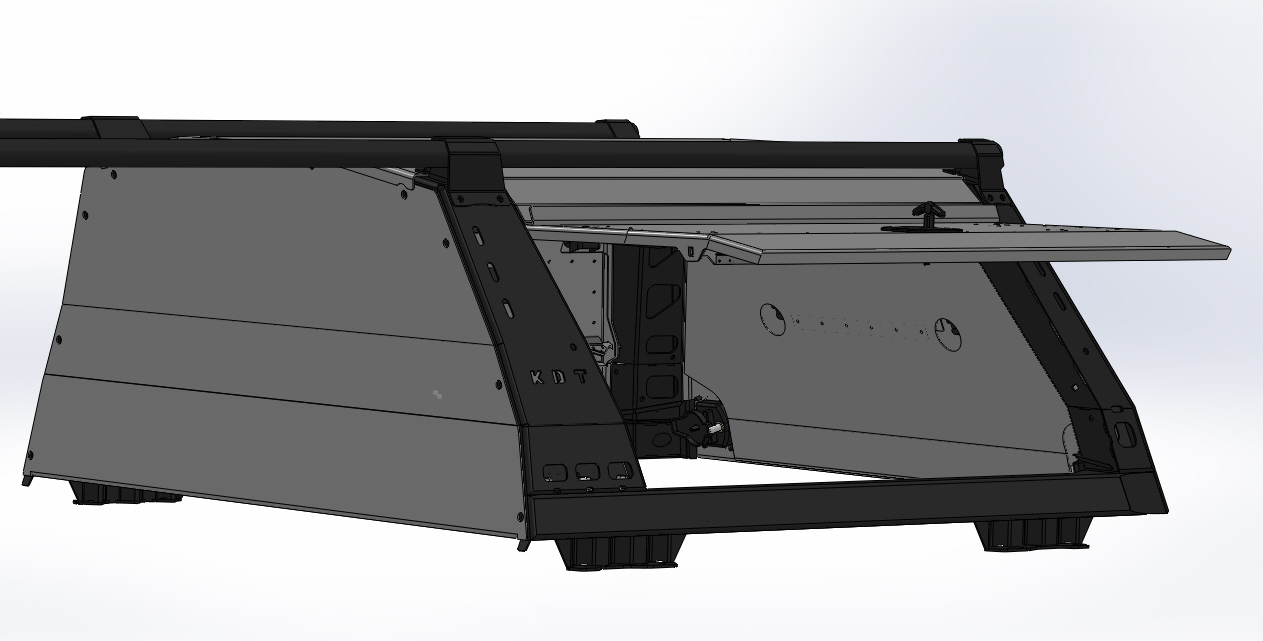 картинка Рейлинги грузовые KDT многофункционального грузового каркаса