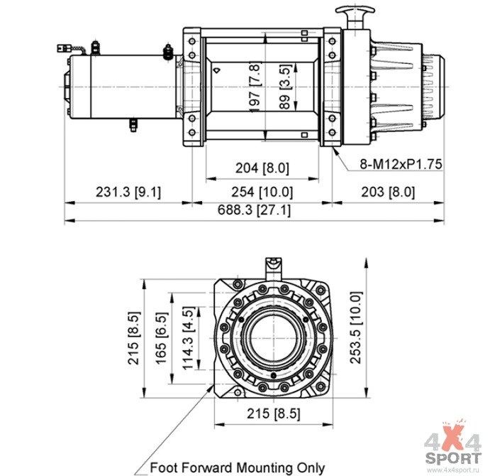 картинка Лебедка эвакуаторная COMEUP Seal Gen2 20.0S 12В синтетика
