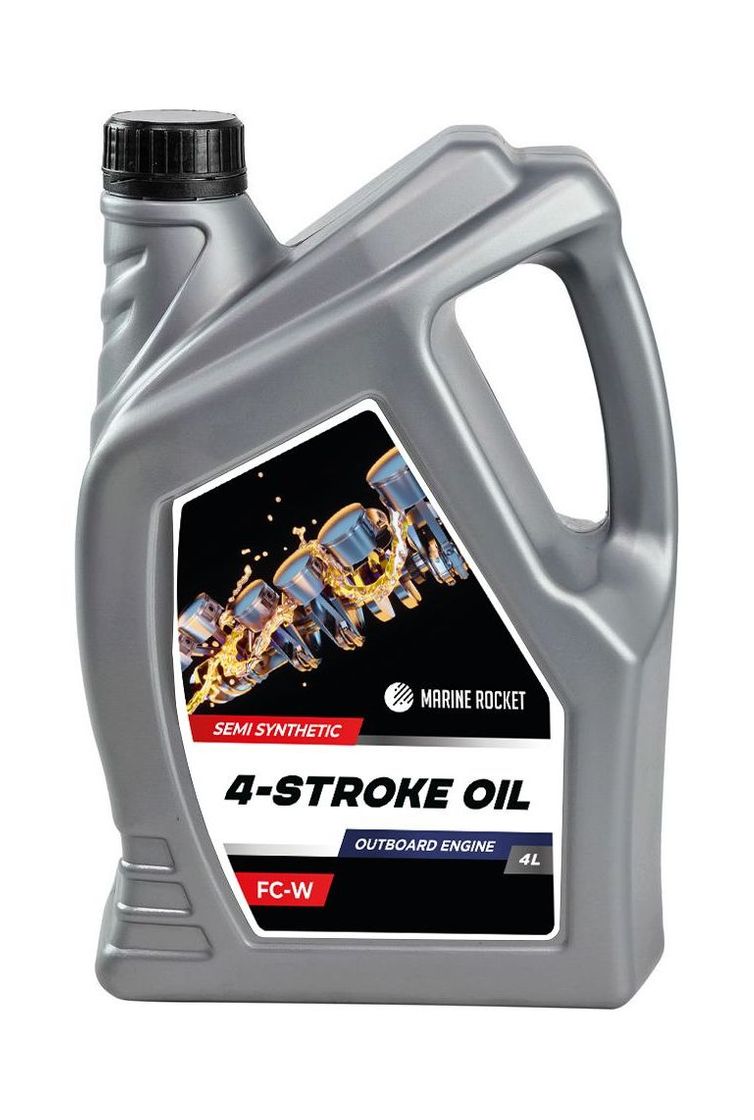 картинка Масло 4-тактное полусинтетическое 10W40 Marine Rocket 4 л