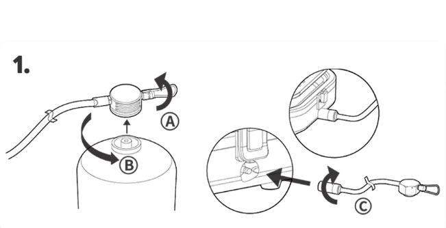 картинка Плита газовая Naturehike, портативная, двойная, складная