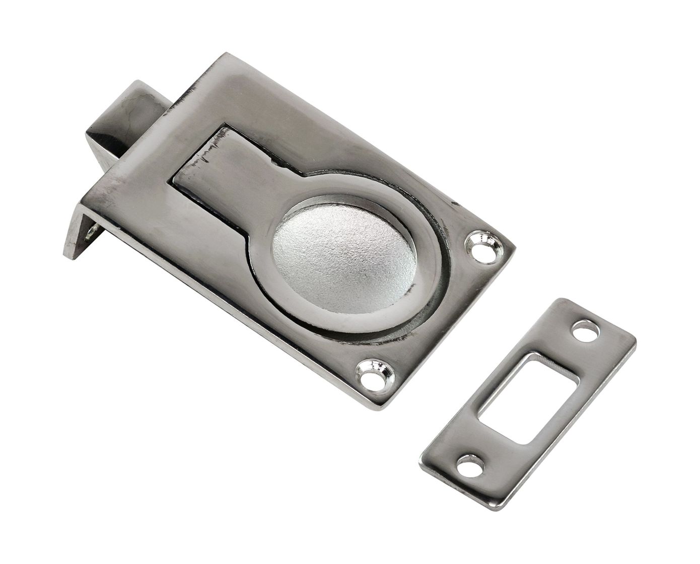 картинка Ручка палубная потайная с защелкой, 57x40x17, нержавеющая, Marine Rocket